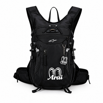 Моторюкзак Arai × Alpinestars 10 л для мотоцикла та велосипеда з кріпленням для шолома водовідштовхувальний