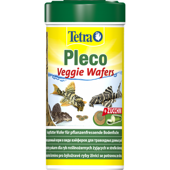 Корм Tetra Pleco Veggie Wafers для травоядных донных рыбок пластинки 110 г/ 250 мл