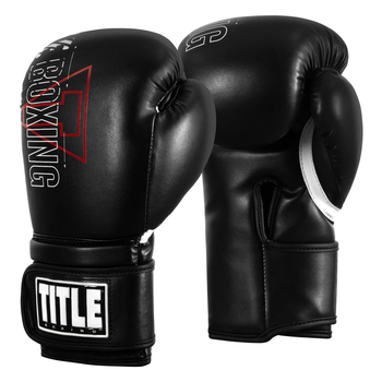 Боксерські рукавиці TITLE DYNAMIC STRIKE HEAVY BAG GLOVES Black 14 oz