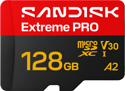 Карта памяти Sandisk Extreme Pro microSD UHS-I 128GB (SDSQXCJ-128G-GS6MA)