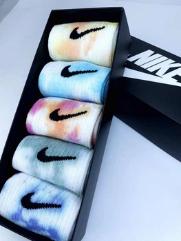 Набір чоловічих шкарпеток Tie-Dye з резинкою, 5 пар Розмір(40-45) – Базовий мікс B45W26-160