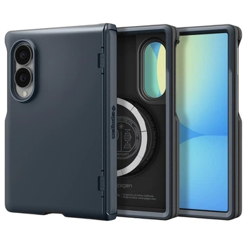 Etui na smartfon Spigen Slim Armor Pro MagSafe do Samsung Galaxy Fold 8 Metal Slate (8800337250794)