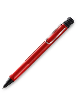 Шариковая ручка LAMY Safari красный, стержень M M16 синий (4000884) 4014519272434