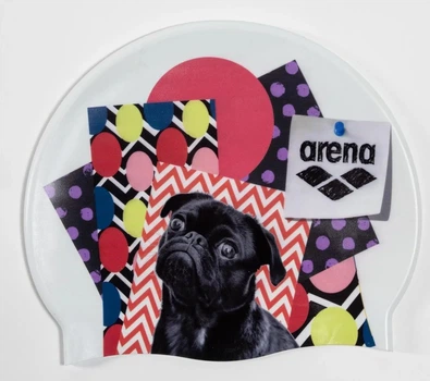Шапка для плавания Arena силикон OSFM белая