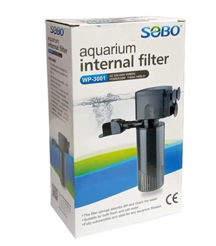 Фильтр для аквариума с аэрацией Sobo WP-3001, 1400 л/ч до 250 л.