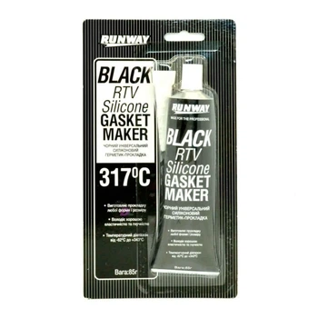 Силіконовий ГЕРМЕТИК RUNWAY BLACK RTV