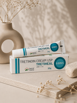 Крем с третиноином Tretiheal Tretinoin Cream USP 0.025% 20 г — Крем для лица с ретиноидом для ухода за проблемной кожей