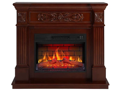 Каминокомплект ArtiFlame Toscana AF23BS russet с эффектом живого огня со звуком и обогревом