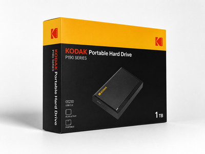 Жорсткий диск зовнішній Kodak P190 1TB 2.5" USB 3.2 External