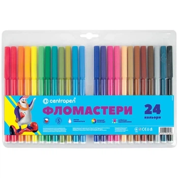 Фломастери Centropen 24 кольори (7790 24)