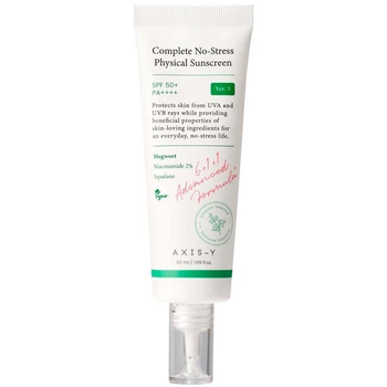 Лёгкий минеральный санскрин SPF50+ PA++++ AXIS-Y Complete No-Stress Physical Sunscreen V.3 SPF50+ PA++++ 50 мл