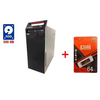 ПК Lenovo ThinkCentre E73 Tower / Intel Core i3-4170 (2 (4) ядра по 3.7 GHz) / 4 GB DDR3 / 500 GB HDD / Intel HD Graphics 4400 / DVD-RW б/у + Подарок Флеш-накопитель USB 64 GB
