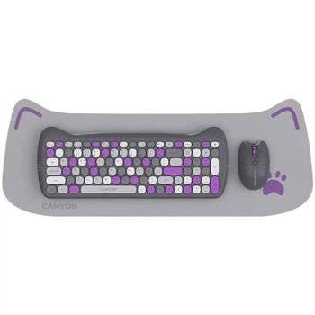 Комплект Canyon HSET-W6 Kitty Edition Wireless UA Violet