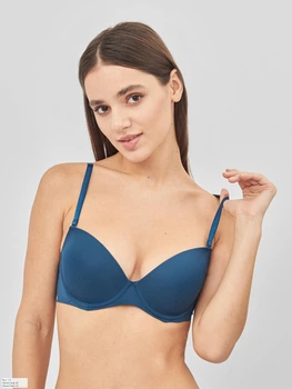 Бюстгальтер с Push-up бесшовный brabrabra 076С 70C Аквамарин (6907207946671)