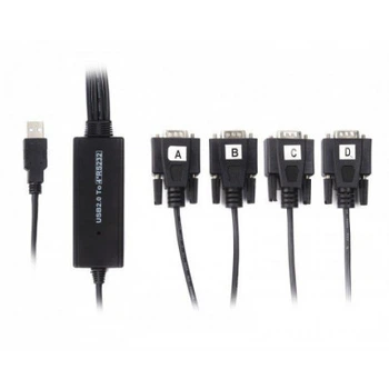 Переходник USB 2.0 to 4хCOM (9+25pin) 1.4m Viewcon
