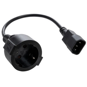 Кабель питания C14 to Schuko 0.75mm2 Copper Vinga