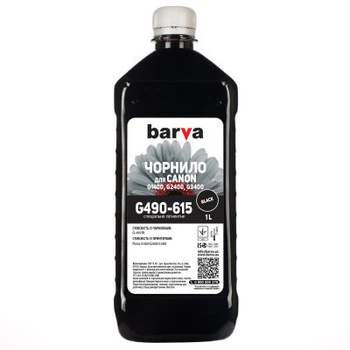 Чорнило Barva CANON GI-490 1л BLACK pigmented