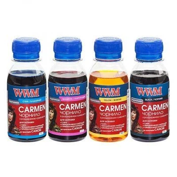 Чорнило WWM CANON UNIVERSAL CARMEN В/C/M/Y SET