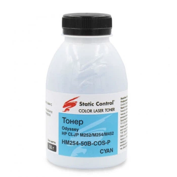 Тонер HP CLJP M252/M254/M452 50г cyan, фасовка Static Control