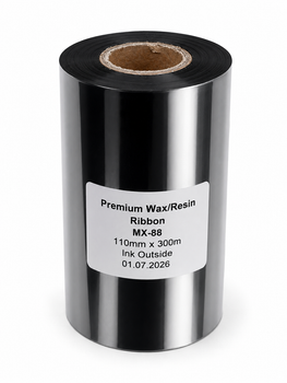 Риббон Wax/Resin Premium MX 88 110 мм х 300 м черный OUT