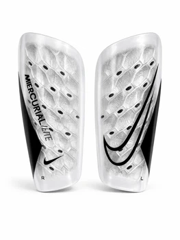 Щитки футбольные для футбола защита голени для ног на футбол Nike Mercurial белые NE-LG-CR7Y-W