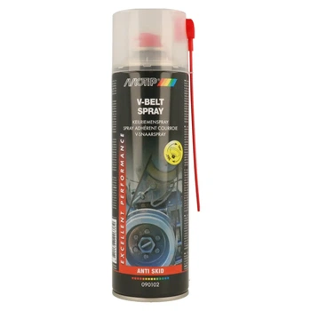 Масло для ремней MOTIP V-Belt Spray полиальфаолефиновое аэрозоль 500 мл прозрачное