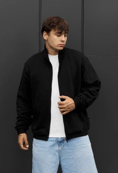Мужской худи стаф чёрный оверсайз спортивный Staff ry black oversize XS (401011)