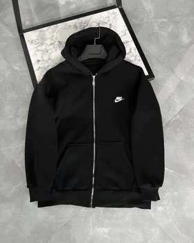 Черная Кофта На Замке Зоп Худи Мужское N1 - Black S (234232)