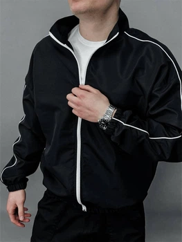 Вітровка Чоловіча Чорна Демісезонна Куртка Cnt - Black L (323668)