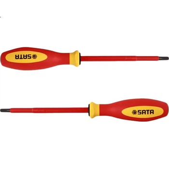 Викрутка SATA 61311 серії G шліцьова 2.5x75 мм з двоколірною ручкою