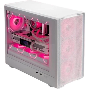 Корпус PADO W6 White MESH Mesh Cooling Case (поддерживает материнские платы MATX, боковые панели из стекла, передняя панель из стальной сетки, независимый отсек для блока питания, пылевой фильтр, поддерживает видеокарты 4080) белый