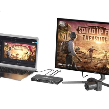 Карта видеозахвата BIAZE TH51 HDMI многоканальная с входом 4K, для стримов с телефона, ноутбука, камеры и видеокамеры
