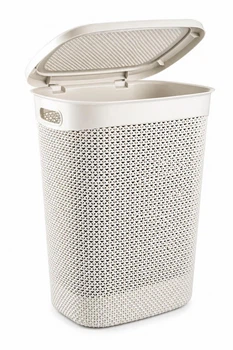Корзина для белья Uscan Plastic 52 л (слоновая кость) (М170)