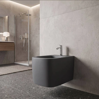 Біде підвісне Nic Design Semplice 004 367 049 колір Basalto мат