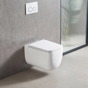 Унітаз підвісний Devit Grid DGR0760111W безобідковий з кришкою soft-close та Vortex Flush, білий