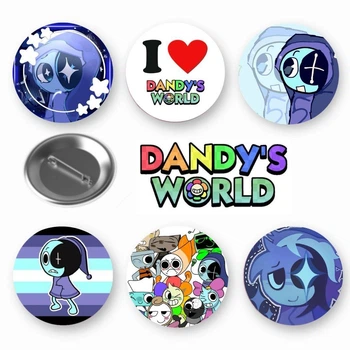 Набор закатный значков Dandy's world Roblox Мир Денди Роблокс персонаж Астро 6 шт (ЗН10159)