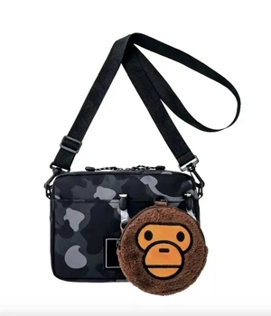 Двостороння сумка через плече Bape Camo Shoulder Bag + гаманець Baby Milo.