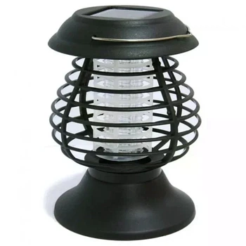 Светильник садовый антимоскитный Bug Zapper уличный LED с УФ защитой для дачи террасы беседки влагозащищенный IP44 мощное устройство для уничтожения насекомых с электрическим разрядом для комфортного вечернего отдыха на свежем воздухе 2 в 1