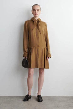 Сукня жіноча COS scarf-detail dropped-waist mini dress 1304885002 Eur 36 Коричневий