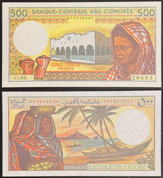 Банкнота Кладовые 500 франков 1984г. UNC