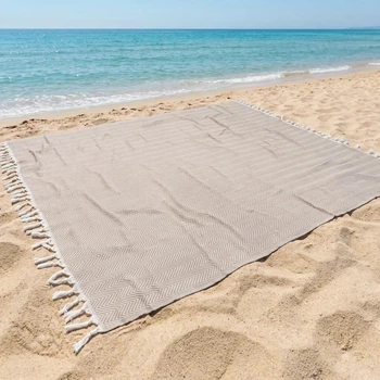 Пляжне покривало для пляжа пікніка Weekend Beige пляжний килимок підстилка на море пляж 200*220 см