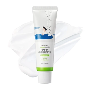 Солнцезащитный крем с березовым соком Round Lab Birch Juice Mild-Up Sunscreen SPF50+PA++++, 50 мл 8809782558523