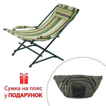 Кресло-качалка d20 мм Текстильное Зелёное для дома и сада
