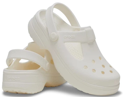 Дитячі крокси для дівчинки Crocs Classic Mary Jane Clog Chalk (30/31, білий)