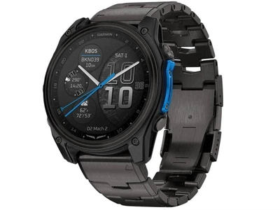 Смарт-годинник Garmin D2 Mach 2 51mm Carbon Gray DLC Titanium w. Vented Titanium Bracelet (010-02905-30/31)