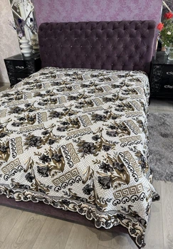 Покрывало гобеленовое евро 200×230 см двустороннее (капа, плед) Лилия