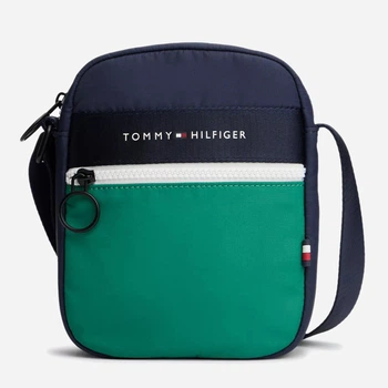 Сумка кросс-боди через плечо тканевая Tommy Hilfiger 233862563 Синий/Зеленый (1161079591)