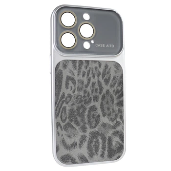 Чохол AITO PU-Leather Leopard Case [17 series Design] – (iPhone 14 Pro, Black)