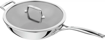 Patelnia z pokrywką Zwilling J.A. Henckels Peak Wok srebrna 30 cm (4009839703478)