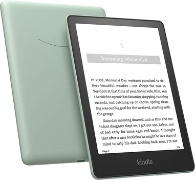 Электронная книга Amazon Kindle Paperwhite Signature Edition 32GB 11th Generation Refurbished Grade B с теплой подсветкой (Olive)